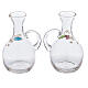 Set pareja vinajeras Venecia vidrio decoraciones a mano ml 200 s2