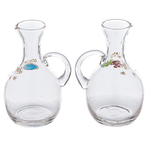 Venise glass cruet set with decorated by hand 200 ml 2