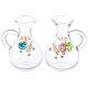 Water and wine Palermo ampoules in hand painted glass ml 140 s1