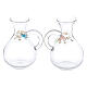 Water and wine Palermo ampoules in hand painted glass ml 140 s2