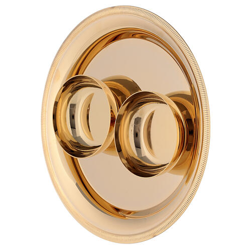 Bologna cruets, 120 ml, gold plated brass 4