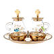 Bologna cruets, 120 ml, gold plated brass s1