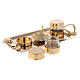 Double oil stock for Baptism with 24-karat gold plated shell s4