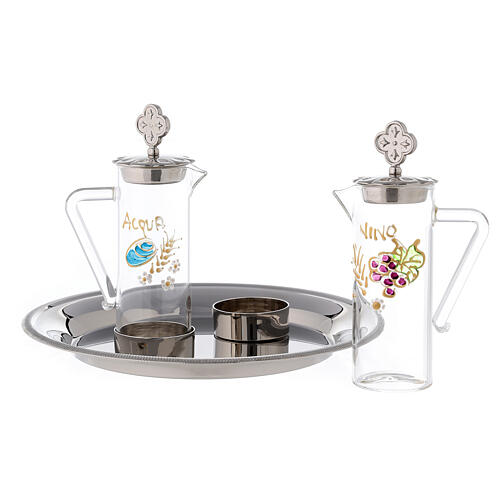 Set fűr Wein und Wasser aus Messing (24 Karat), Modell Ravenna, 60 ml 2