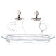 Water and wine service zamak and glass model Parma s1