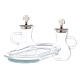 Water and wine service zamak and glass model Parma s2