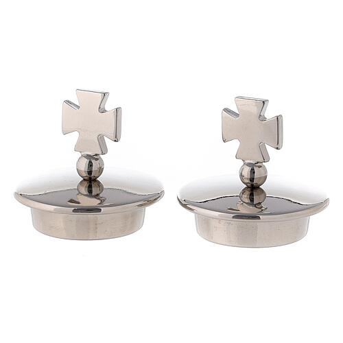 Pair of Maltese cross caps for Rome model jugs 1