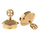 Set of lids for Fiesole-Como cruets gold plated brass s2