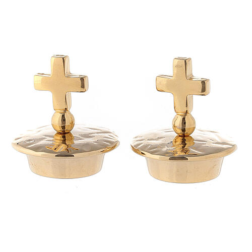Lids with simple cross for Venise-Rome cruets 1