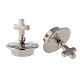 Lids simple cross silver-plated brass for Venise-Rome cruets s2