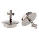 Lids with simple cross silver-plated for Bologna cruets s2