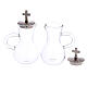 Pair of nickel-plated brass water and wine jugs model Parma ml 75 s3