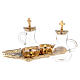 Service for water and wine golden brass 24k model Parma s2