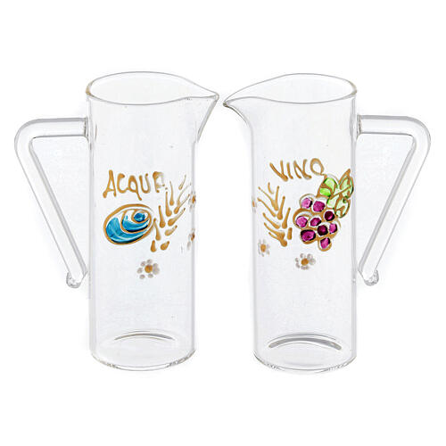 Paar handbemalte Ravenna-Glaskrüge, 60 ml 1