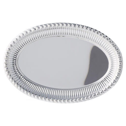 Replacement tray for silver-plated brass celebration cruets 24x16 cm 2