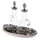 Glass cruets with silver-plated tray s3