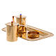 Tray with cruets, Molina, gold plated stainless steel s2