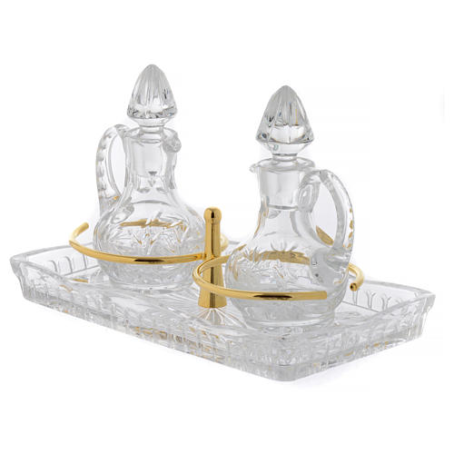 Set of 2 crystal cruets 50 ml online sales on