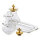 Set of 2 glass cruets and tray for mass s2