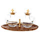 Glass cruets with olivewood tray, Holy Land s1