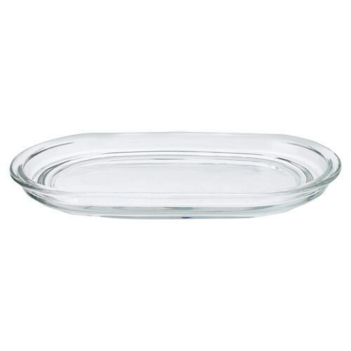 Tablett oval aus Glas 18 x 10 cm 1