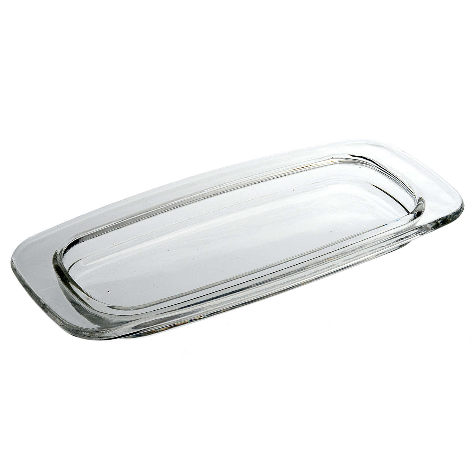 Rectangular glass cruet tray 20x9.5 cm online sales on HOLYART.co.uk