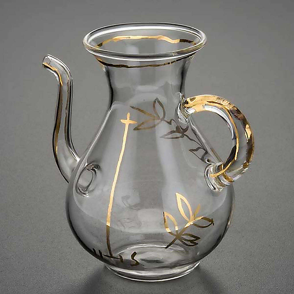 Replacement glass mass cruet with spout online sales on HOLYART.co.uk