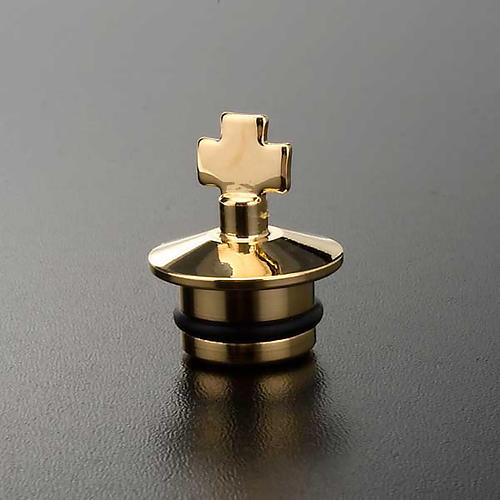 Replacement for cruets, golden antique finish: pair of stoppers 2