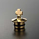 Replacement for cruets, golden antique finish: pair of stoppers s2