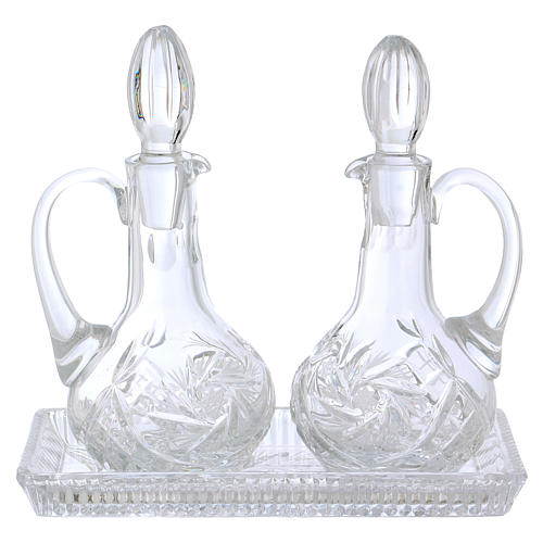 Zestaw ampułek liturgicznych kryształ 160 ml 1