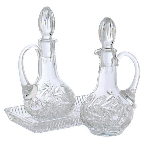 Zestaw ampułek liturgicznych kryształ 160 ml 2