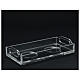 Vassoio e ampolle con croce in plexiglass 100 ml s5
