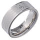 Hail Mary prayer ring in Italian - stainless steel LUX s1