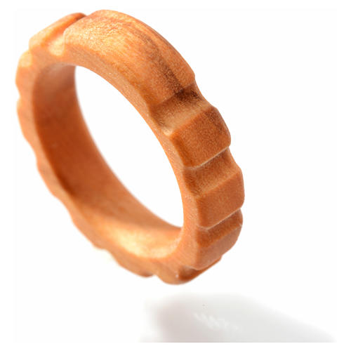 Rosary ring olive wood 2