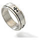Stainless steel rotating ring with cross s2