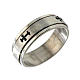 Stainless steel rotating ring with cross s1