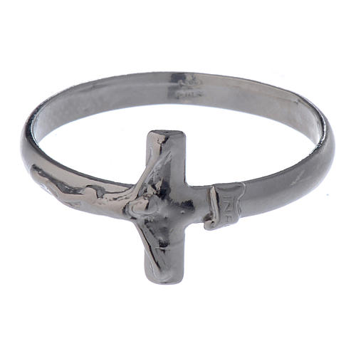 Silver ring with crucifix 4