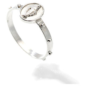 Bague en argent 925 avec médaille Vierge Miraculeuse s2