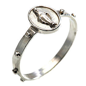 Miraculous medal ring in 925 silver s1