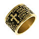 Prayer ring Our Father in bronze - ITALIAN s1