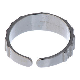 Silver religious ring with cross s5