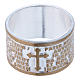 Prayer ring Our Father in Latin, bronze s2
