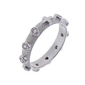 Rosenkranz Ring mit Zirkon Silber 925