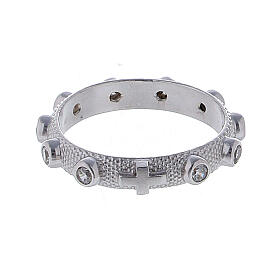 Rosenkranz Ring mit Zirkon Silber 925