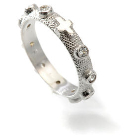 Decena plata 925 con zircones blancos s4