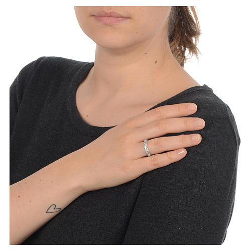 Bague dizainier argent 925 zircon blanc 2