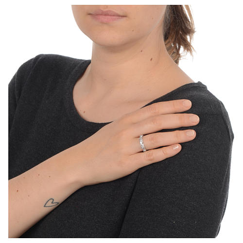 Decina Argento 925 zircone bianco 5