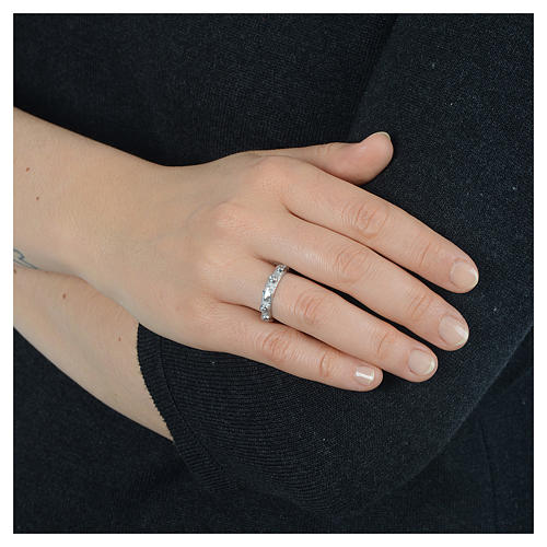 Decina Argento 925 zircone bianco 3