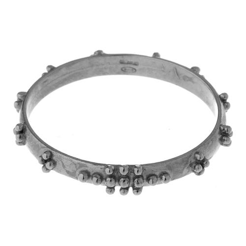 Rosenkranz Ring mit Bällchen Silber 925 4