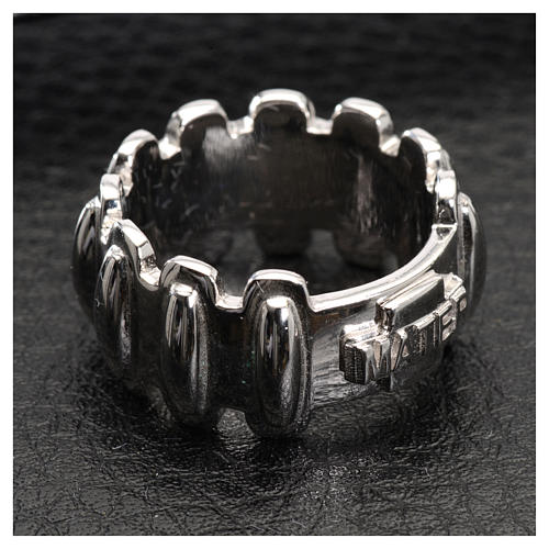 Rosary ring in silver 925, MATER 4